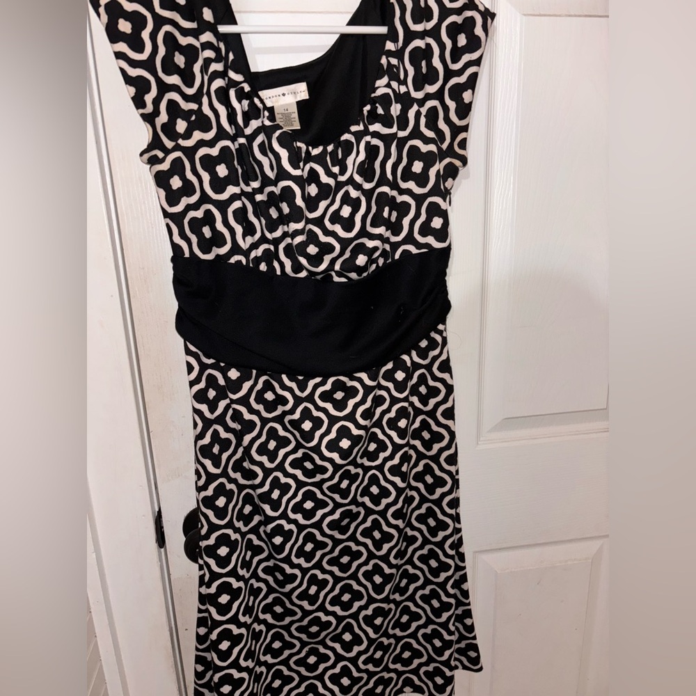 Black and White Patterned Dress
